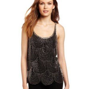 Joie Devani beaded silk top